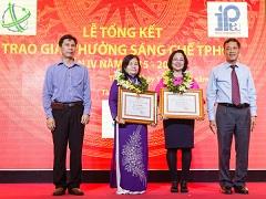 TS.DS Nguyễn Thị Ngọc Trâm nhận Giải Nhất cuộc thi sáng chế TP.HCM lần IV năm 2016