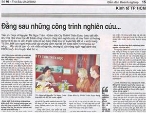 Đằng sau công trình nghiên cứu...